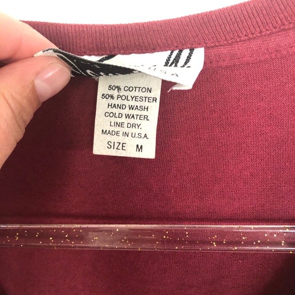 Vintage Joanie W western fringe bead stud top tee - Picture 4 of 6